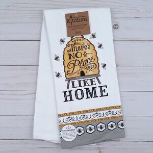 Kitchen Towel Dual Purpose Bee Hive Bees Theres No Place Like Home